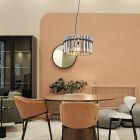 Suspension noire en verre, Genelva