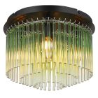 Plafonnier vert en verre, Genelva