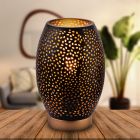 Lampe de table noire en métal, Bilboa