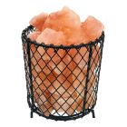 Lampe de sel orange de pierre, Mersa, avec interrupteur