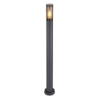 Luminaire extérieur noir en acier inoxydable, Ishara, IP44