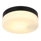 Luminaire extérieur noir en plastique, Maickel, IP44