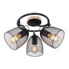 Spot plafond noir en métal, Balenco