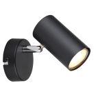 Spot mural noir en métal, Rainer