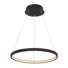 Suspension table à manger noire en métal, Jeana, 19W, 3000K LED