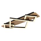 Plafonnier noir en métal, Beniamino, 24W, 3000K LED