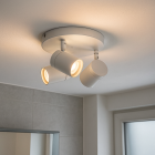 Spot plafond blanc moderne, Ciara, IP44
