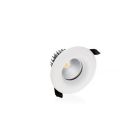 Downlight blanc en verre, Rexe, 9W, 3000K LED, IP65