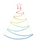 Sapin de Noël illuminé RVB