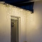 12 mètres guirlande stalactite connectable, 70 cm de haut, blanc chaud, IP44, de base