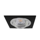 Spot encastré noir en aluminium, Heido