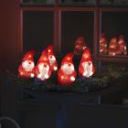 Figure de noël 3d rouge acrylique, Kerstmannen, 2W, 4000K LED, IP44