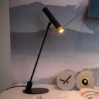 Lampe de table moderne noire, Alec, avec interrupteur