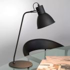 Lampe de bureau moderne noire, Shadi, avec interrupteur