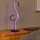 Lampe de table moderne noire, Flamingo, 5,5W, RGB LED, avec télécommande