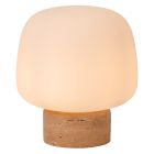 Lampe de table moderne blanche, Anston, avec interrupteur