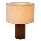 Lampe de table rustique marronne, Tachina, avec interrupteur