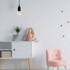 Suspension moderne noire, Fix