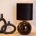 Lampe de table rétro noire, Esterad, avec interrupteur