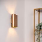 Applique up and down moderne laiton, Ovalis