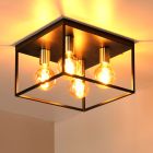 Lampe plafond moderne noire, Ruben