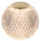 Lampe de table moderne transparente, Cintra, 2W, 2700K LED, gradable en 3 étapes