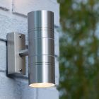 Applique up and down moderne chromée, Arne, IP44