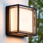 Luminaire extérieur moderne noir, Singa, 9,6W, 2700K LED, IP54