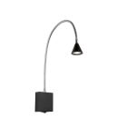 Applique murale moderne noire, Buddy, 3W, 4000K LED, avec interrupteur