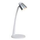 Lampe de bureau classique blanche, Ludo, 4,5W, 3000K LED, avec interrupteur