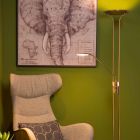 Lampadaire liseuse moderne bronze, Champion, 20W, 3000K LED, avec interrupteur