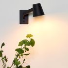 Applique murale moderne noire, Mizuko, avec interrupteur