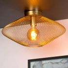 Lampe plafond moderne dorée, Mesh