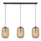 Suspension moderne dorée, Wolfram