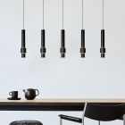 Suspension moderne noire, Margary, 4,2W, 2700K LED