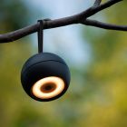 Applique murale rechargeable moderne noire, Lunex, 2W, 3000K LED, IP54, avec interrupteur