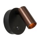 Applique murale rechargeable moderne marronne, Toni, 2W, 2700-4000K, avec variateur tactile