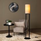 Lampadaire rustique beige, Herman, avec interrupteur