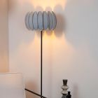 Lampadaire moderne gris, Spencer, avec interrupteur