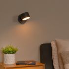 Applique murale moderne noire, Gian, 9W, 2700K LED