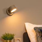 Applique murale moderne taupe, Gian, 9W, 2700K LED