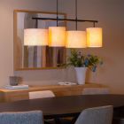 Suspension rustique beige, Maya