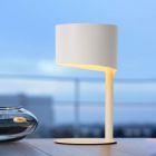 Lampe de table moderne blanche, Knulle, avec interrupteur