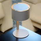 Lampe de table moderne grise, Knulle, avec interrupteur