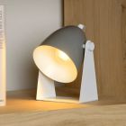 Lampe de table moderne grise, Chago, avec interrupteur