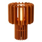 Lampe de table moderne marronne, Rollo, avec interrupteur