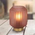 Lampe de table classique dorée, Sueno, avec interrupteur