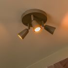 Spot plafond moderne taupe, Tiana