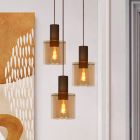 Suspension table à manger vintage ambre, Toledo