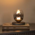 Lampe de table moderne grise, Tamino, 6W, 3000K LED, avec interrupteur